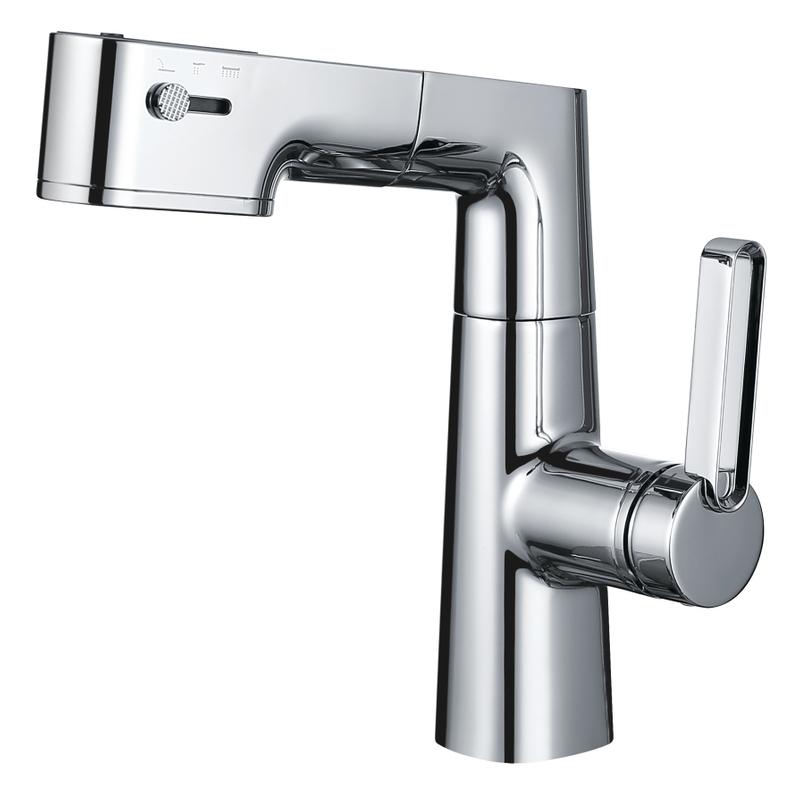 Sly Zink gebürstete Waffe Metall Badezimmer Heiße und kalte Ein -Loch -Waschhandbeckenmischhahn Wasserhahn