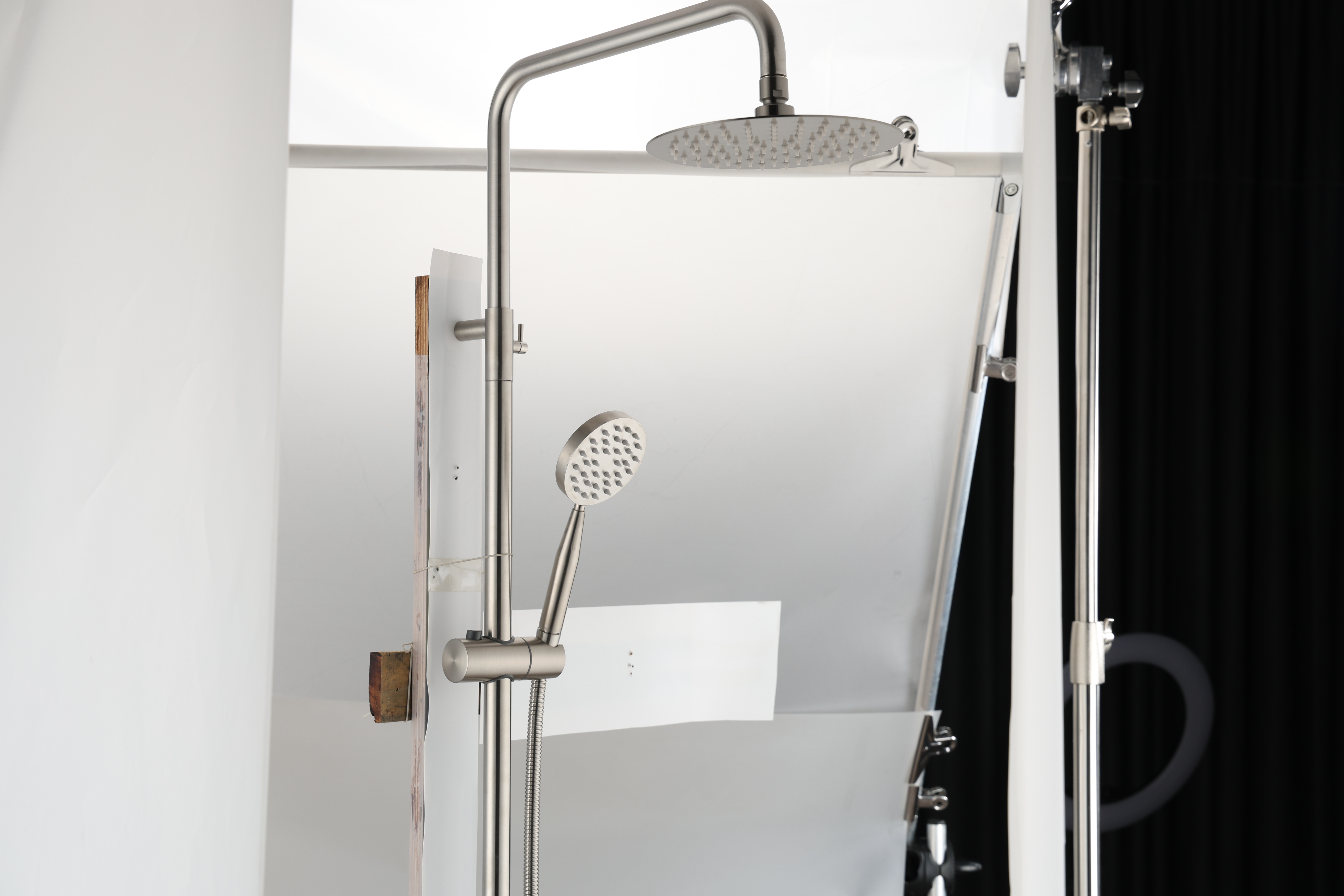 Samliyu Regen Duschsystem Set 2 Funktion Edelstahl 304 SS Badezimmer Säule 2 Wege Mixer Duschwasser klopft moderne Sanitärvorrichtungen ab