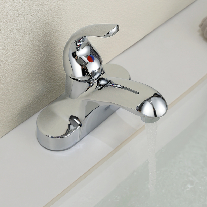 Samliyu Chrom Badezimmer Becken Wasserhahn Tippmischer heißes kaltes Becken Wasserhahnbad und Duschwaschraum Wasserhähne