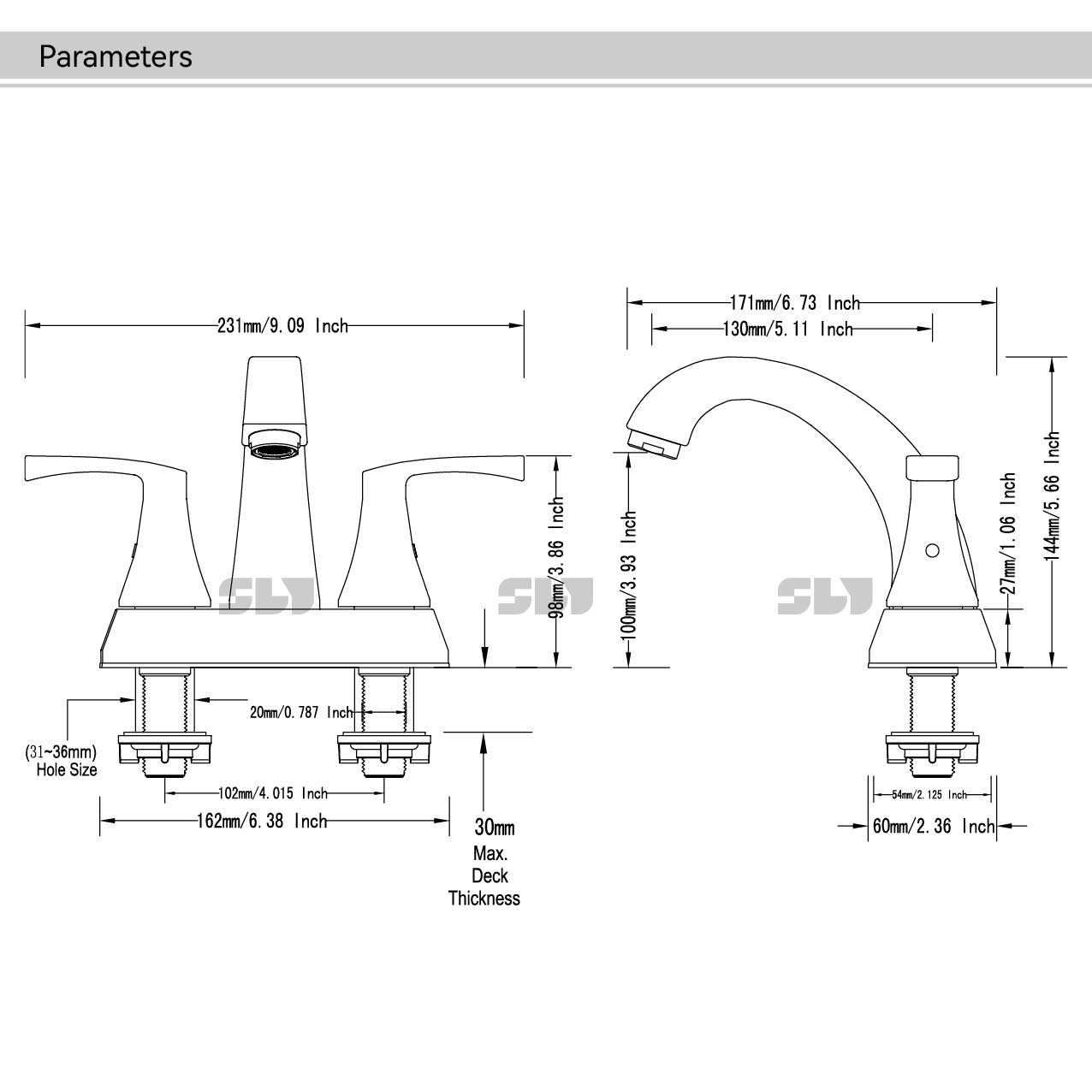 Wasserfallhahn f&uuml;r Waschbecken 
