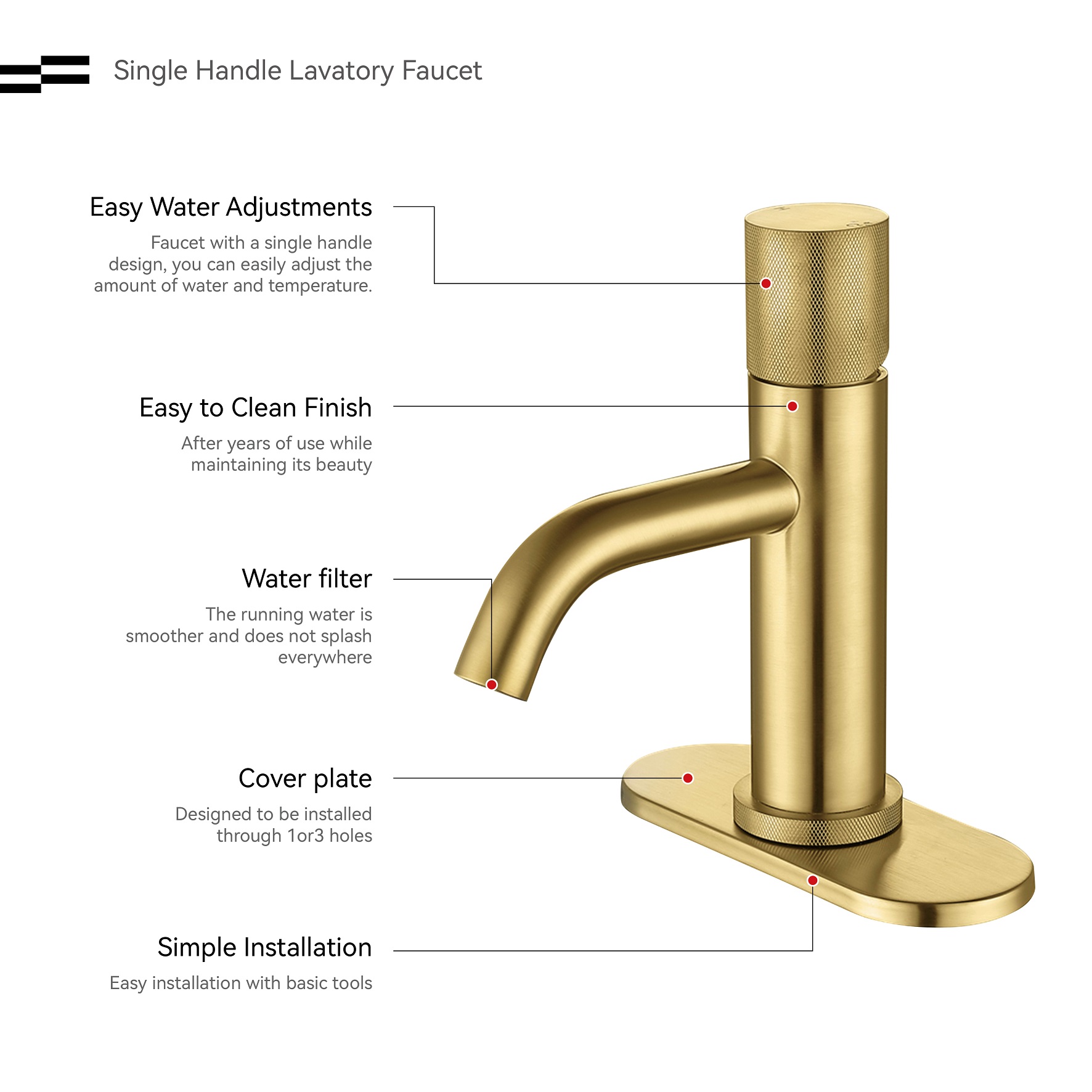 Einhand-Badezimmerarmatur