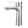 Sly gebürstete Nickel -Badezimmer -Eitelkeitsbecken Wasserhahn Wasserfall Spout Mixer Eins Griff Taps