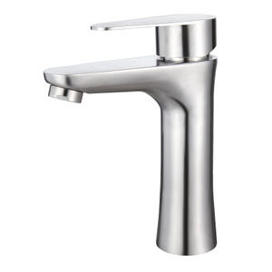 Sly gebürstete Nickel -Badezimmer -Eitelkeitsbecken Wasserhahn Wasserfall Spout Mixer Eins Griff Taps