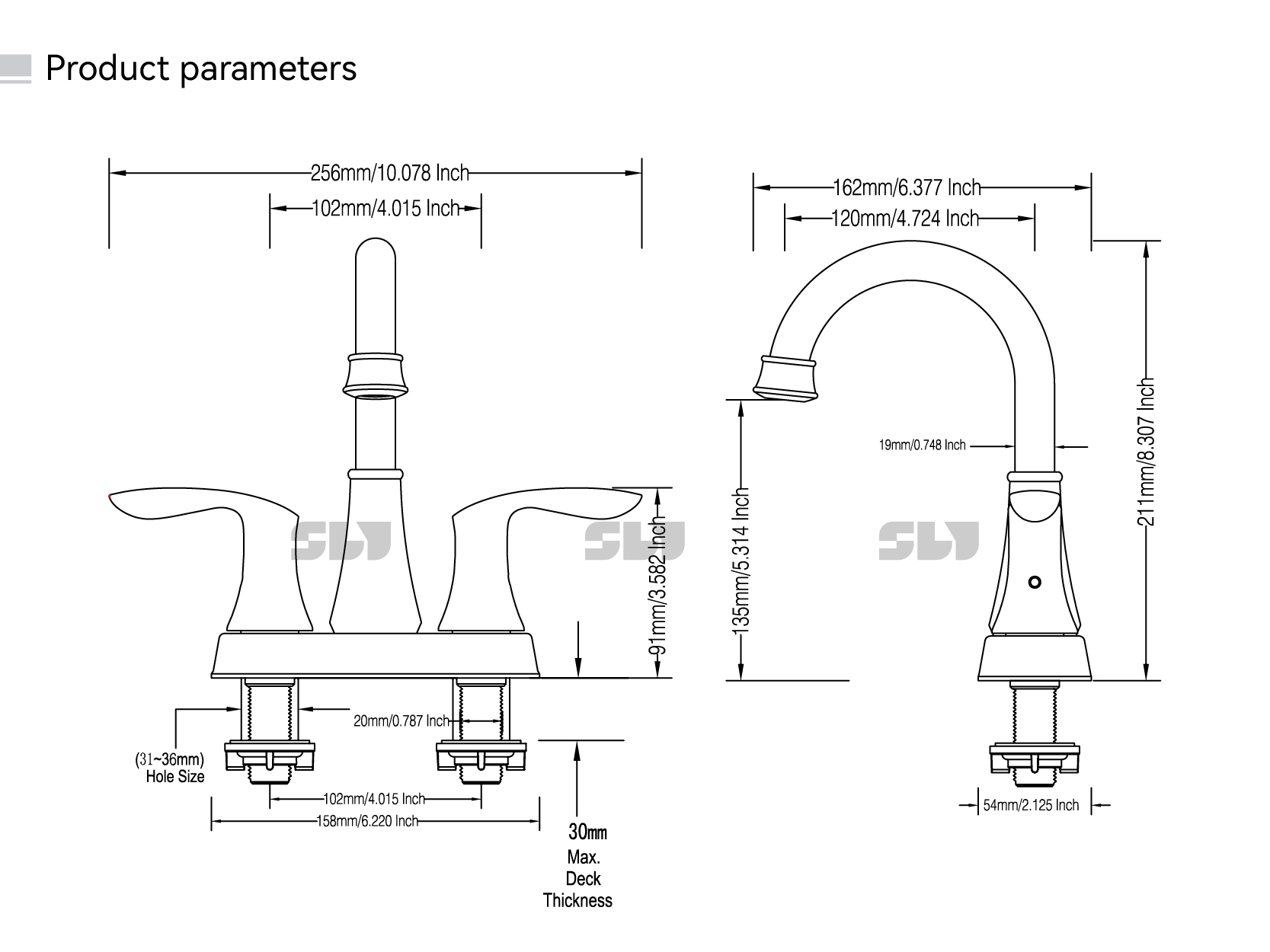 Badezimmerarmaturen aus Nickel