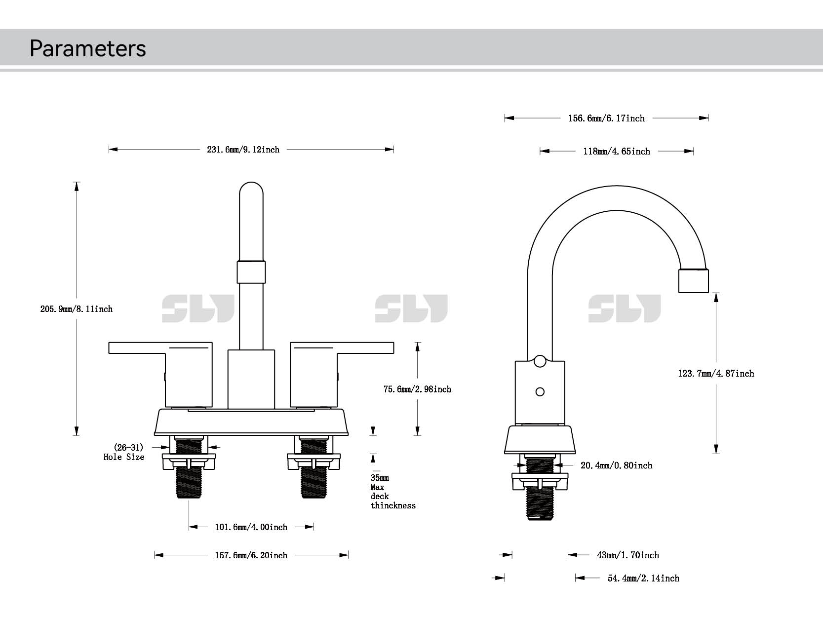oben offener Wasserhahn
