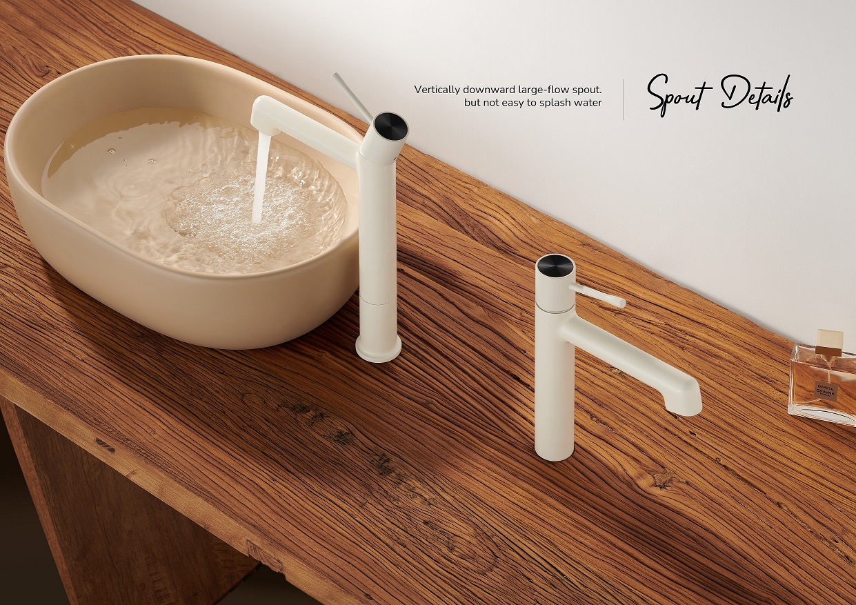 Waschbecken und Wasserhahn