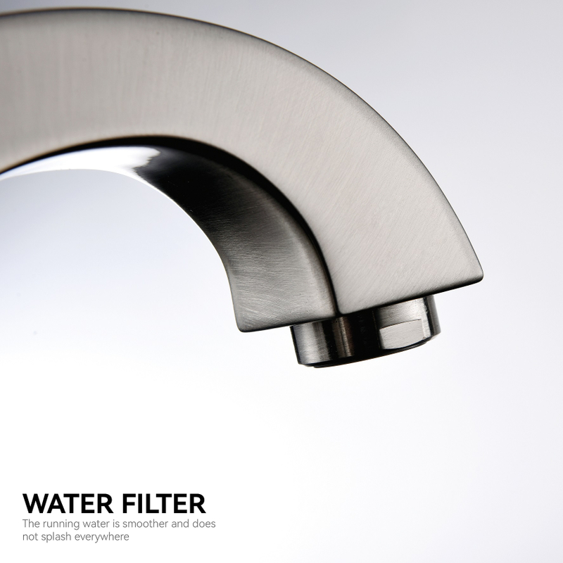 Schlau gebürstete Nickel -Waschbecken Wasserhahn Deck ein Loch Wasserhahn montieren