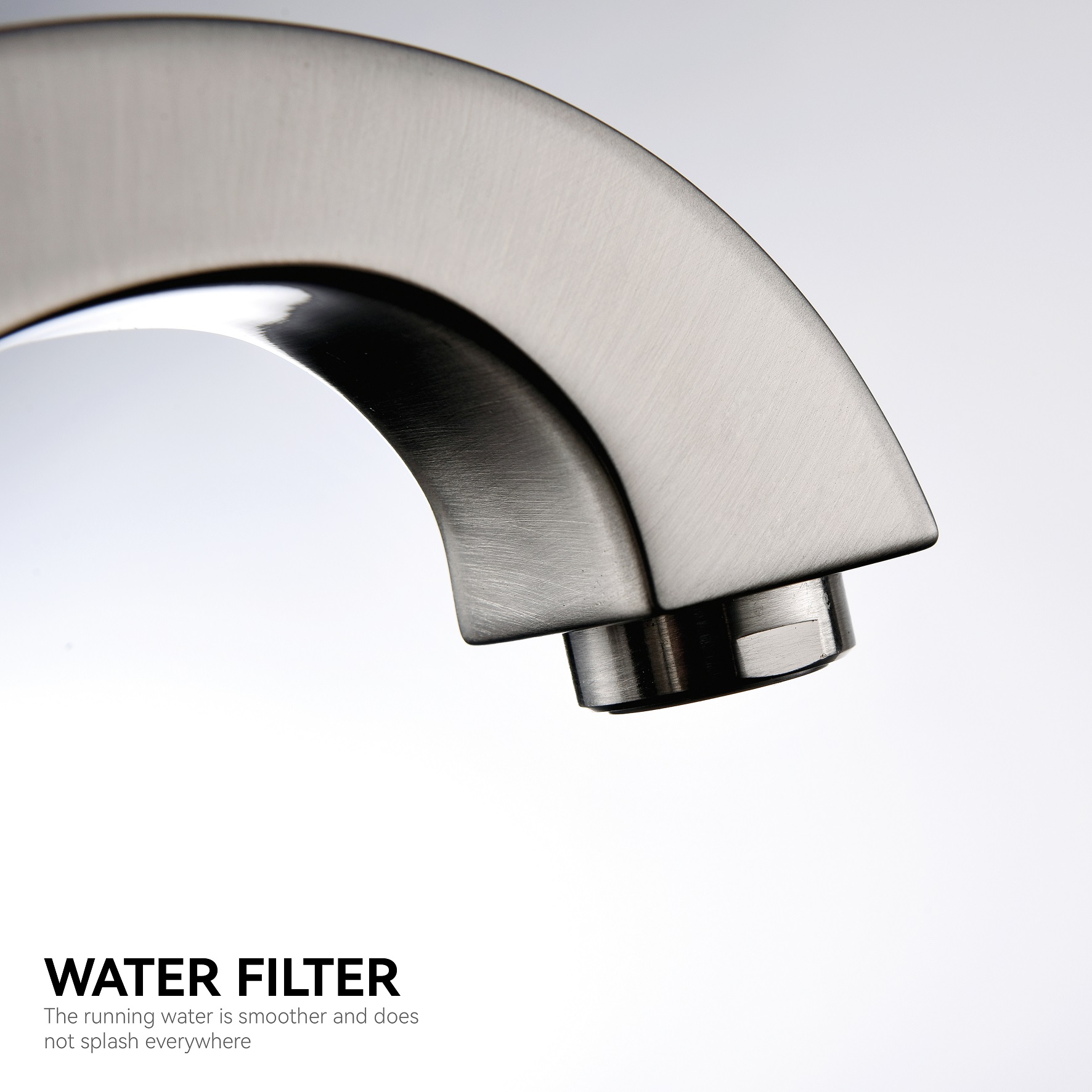 Schlau gebürstete Nickel -Waschbecken Wasserhahn Deck ein Loch Wasserhahn montieren