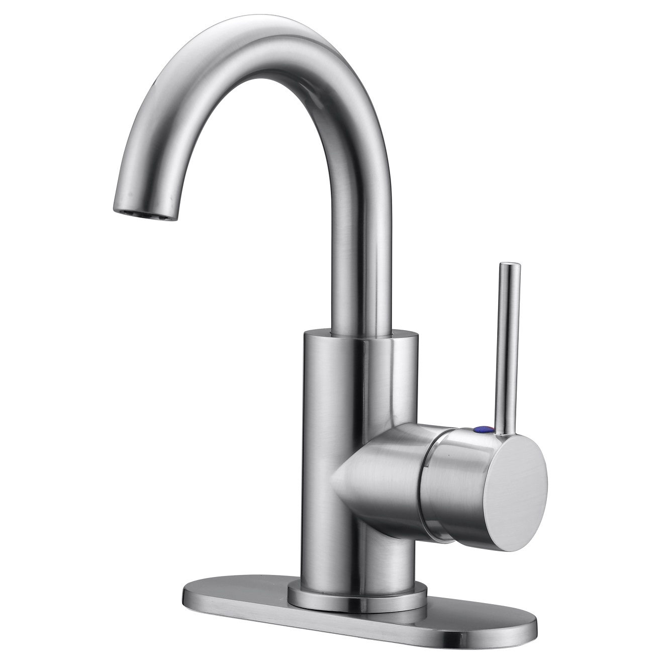 Sly gebürstete Nickellieferant Eingang Grace Grey Gray Pull Down Water Bad Becken Wasserhahn