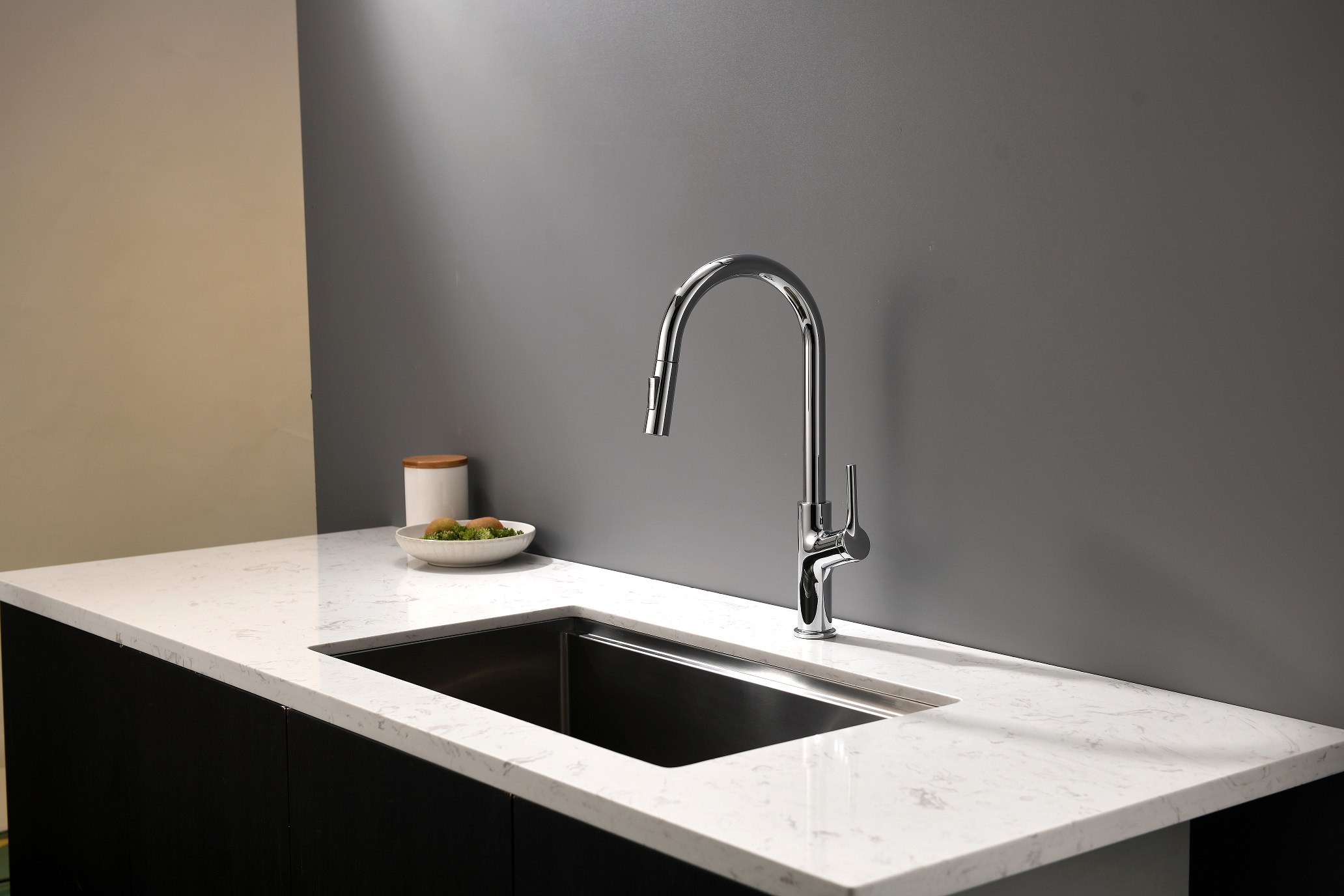 Sly Chrom Spüle Wasserhahn mit Sprühwandhalterung ausziehen Küchenarmatur herausziehen