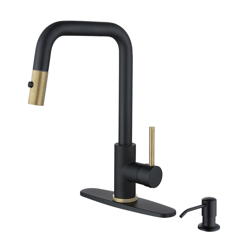 Sly gebürstete Nickel-Pull-Down-Küchenarmatur mit Sprühgerät
