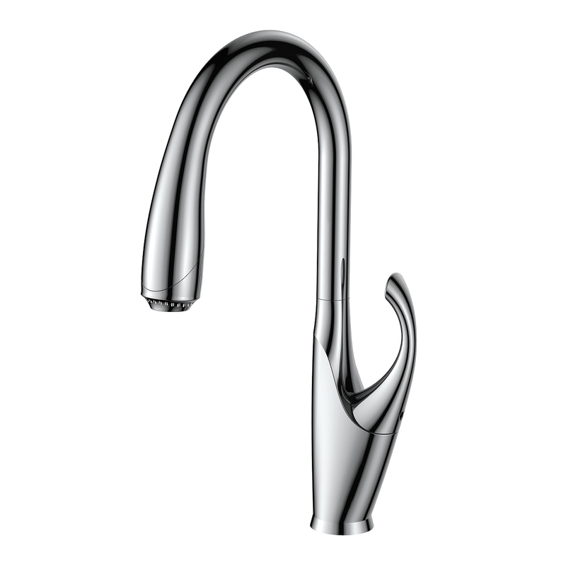 Sly Messing Chrome Auszug Sprühküchereispüle Wasserhahnmixer Hahn