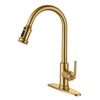 Sly gebürstet Nickel Eingriff Pull Down Kitchen Spüle Wasserhahn mit Sprühgerät