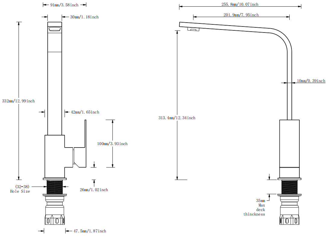 360 Grad Eingriff K&uuml;chenarmatur 