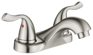 Schlaues Doppelgriff Doppel -Loch -Zentrenset Toilette Wasserhahn Badezimmer 4 Zoll Becken Wasserhahn