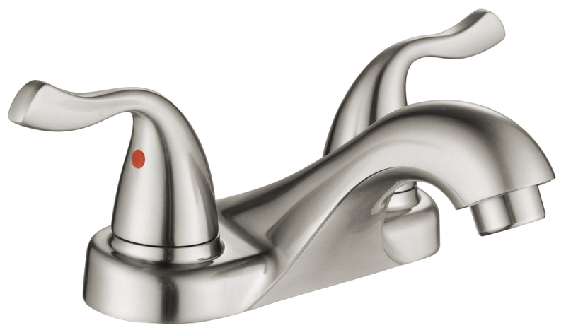 Schlaues Doppelgriff Doppel -Loch -Zentrenset Toilette Wasserhahn Badezimmer 4 Zoll Becken Wasserhahn