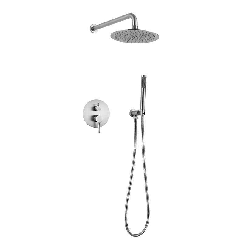 Samliyu Hochqualität moderne Wandmontage Badezimmer Bad Regen Dusche Set gebürstet Nickel Badezimmer Niederschlagssystem Set Dusche