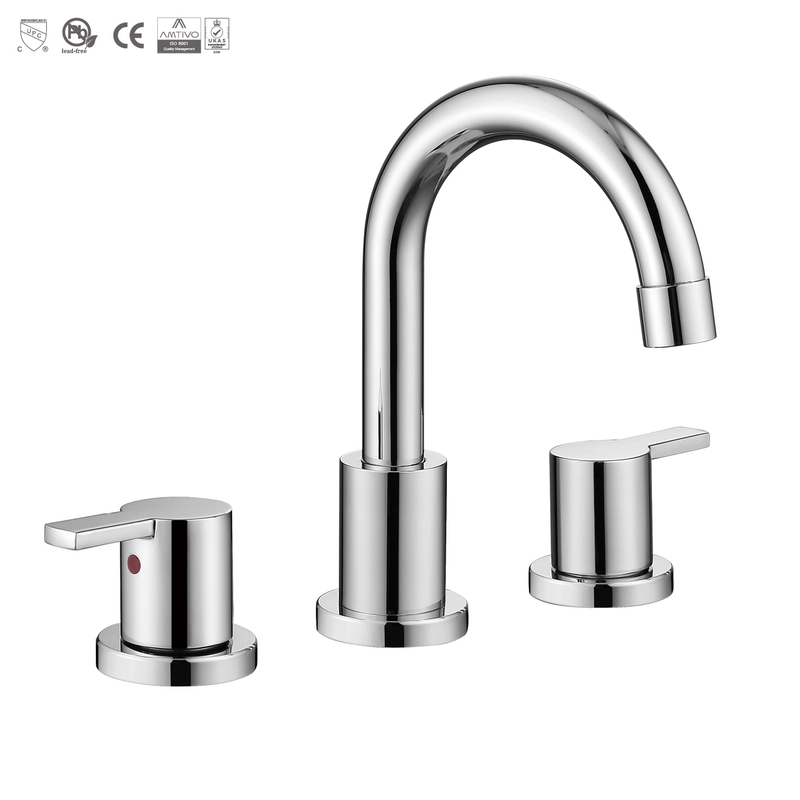 Sly Badezimmerbecken weit verbreitete Gesichtsbecken Wasserhahn Cupc Doppelgriff Wasserhahn 