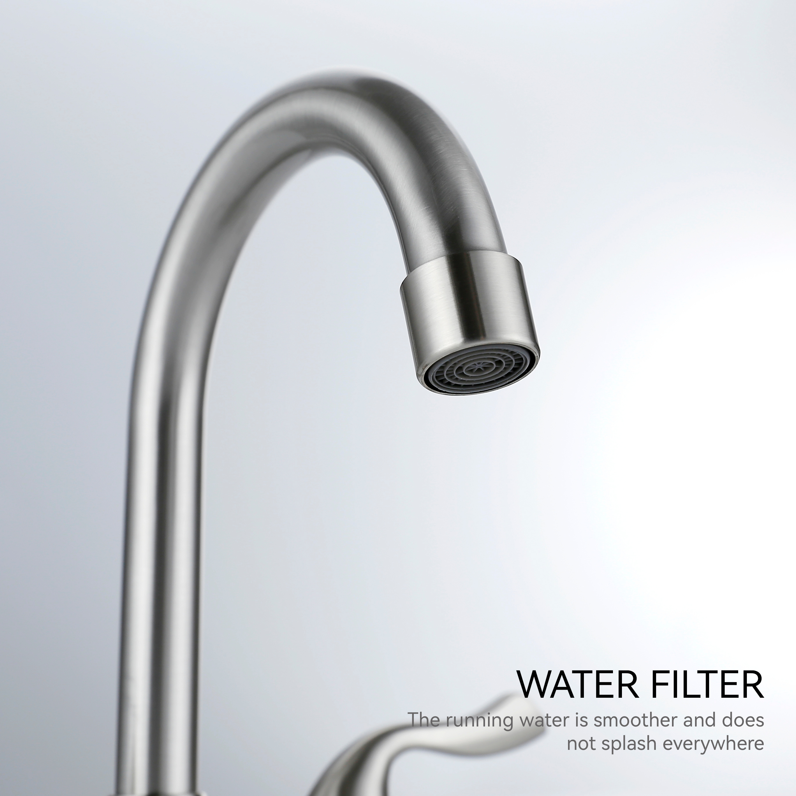 Schlaues doppeltkopfes Griffbecken Wasserhahn Badezimmer Wasserhahn