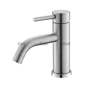 SLY Hochwertiger Einzelwaschtisch-Wasserhahn aus Edelstahl für Badezimmer