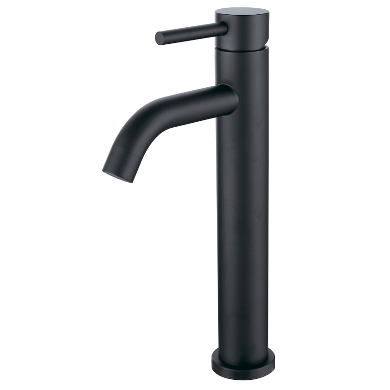 Sly Matte Black Billig Preis moderner Edelstahl Chrom ein Griff Badezimmer Wasserhahn