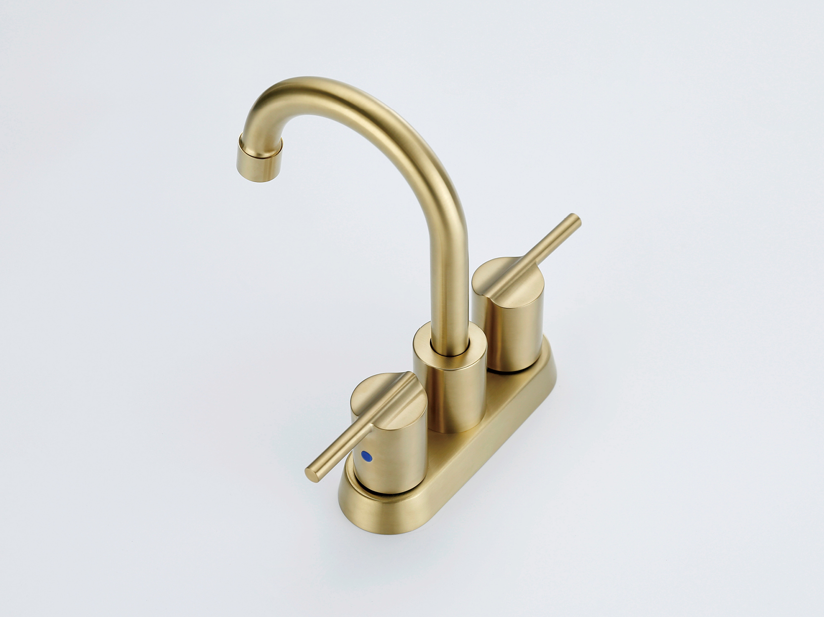 Badarmatur aus poliertem Nickel