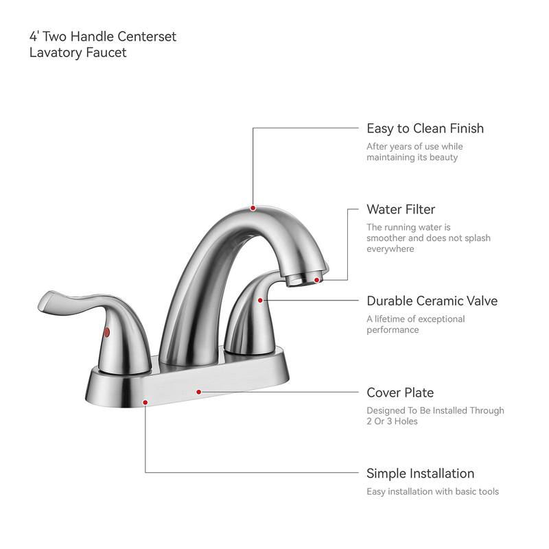 Sly Messing Modern Kitchen Badezimmer Wasserhähne klopfen Beckenmixer mit einem Griffloch