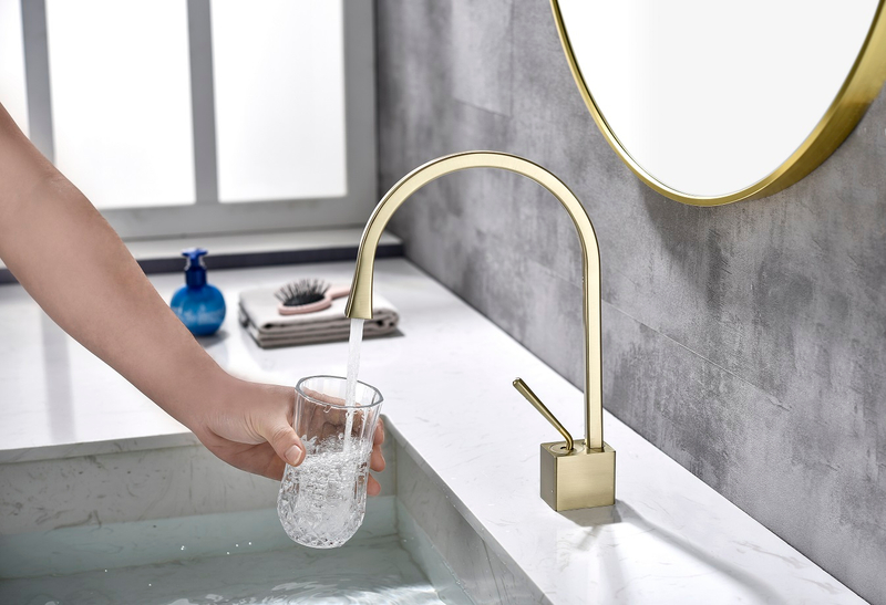 Sly Messing gebürstet Zirkonium Gold Eingriff Becken Chrom Fertiger billiges Zinkbecken Wasserhahn Badezimmer