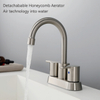 Sly Messing gebürstet Nickel Ein Loch Wasserfallmischer Waschbecken Ein -Tap -Badezimmer -Taps -Becken Wasserhahn