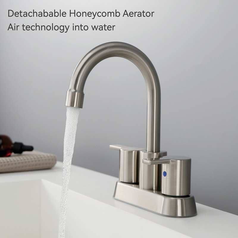 Sly Messing gebürstet Nickel Ein Loch Wasserfallmischer Waschbecken Ein -Tap -Badezimmer -Taps -Becken Wasserhahn
