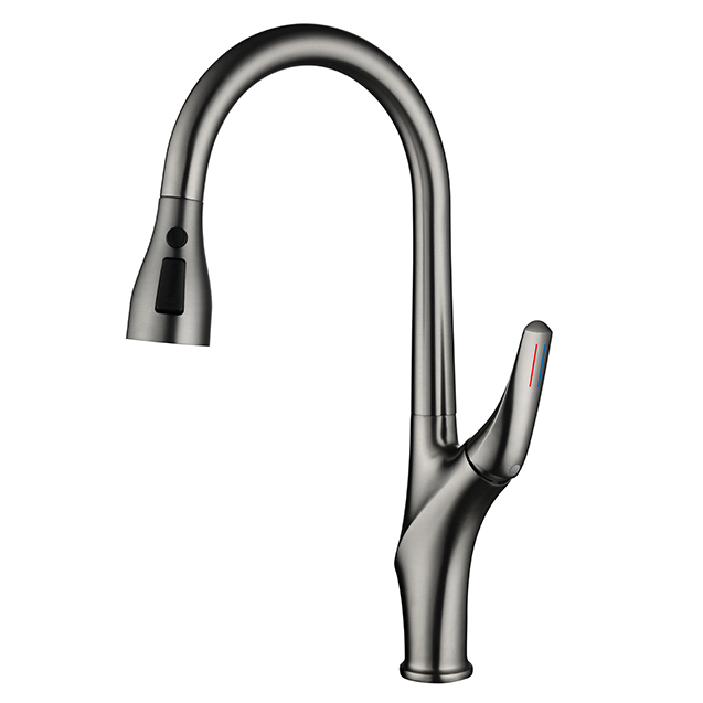 Sly gebürstete Gun Metal Günstigste heiße Verkauf Eingriff Küchenarmatur Down