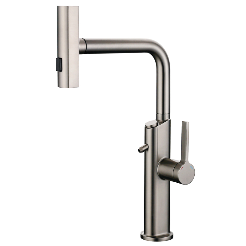 Sly Luxus Flexible Eingriff s.s304+Zink gebürstete Waffe Multi -Funktion Spülbecken Wasserhahn mit Wasserreiniger