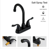 Schlaues Messing Matt Black Basin Wasserhahn Kupfer Badezimmer Wasserhahn heißer und kaltes Beckenmixer Taps
