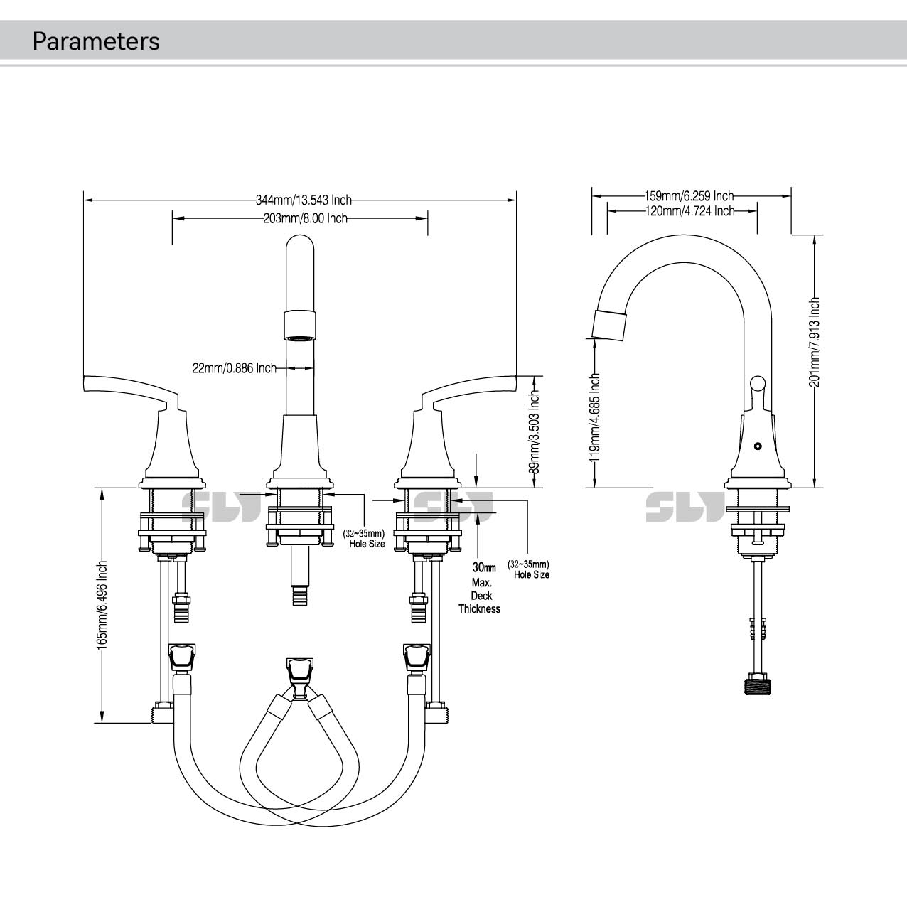 schwarzer Waschbeckenhahn im Badezimmer