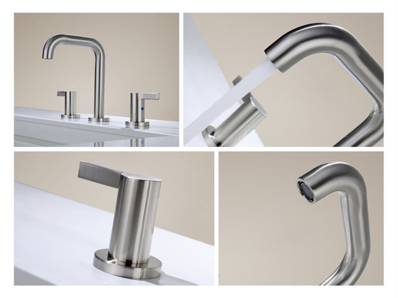 Sly High-End Luxus Gold Doppelgriff Wasserhahn Badezimmer