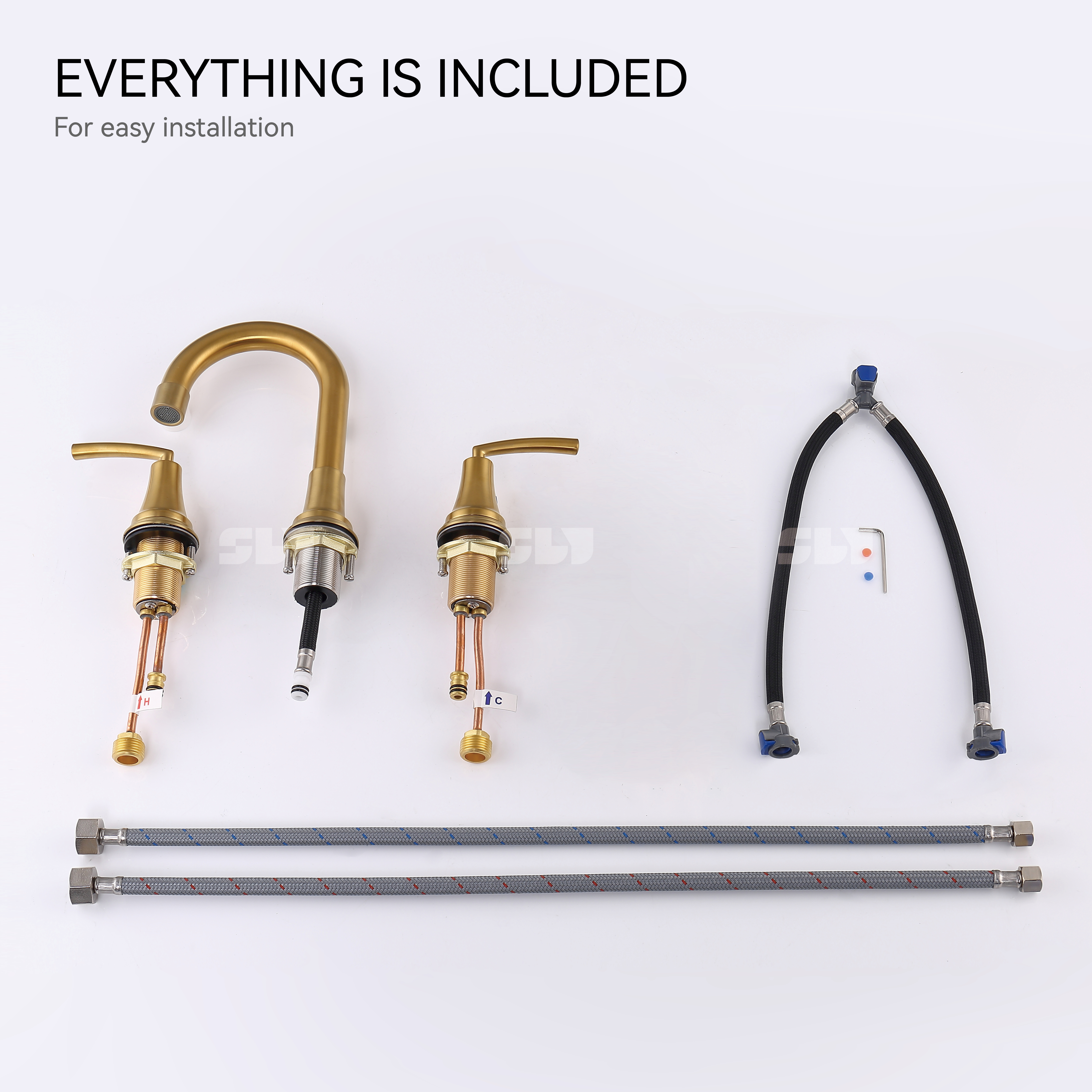 Badarmatur aus geb&uuml;rstetem Nickel