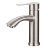 Sly gebürstete Nickel -Badezimmer -Wasserhahn heißer kaltes Wassermixer Tippschalter oberes Basin