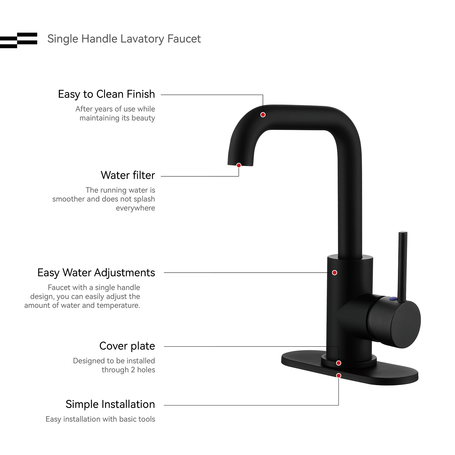 Badezimmerarmatur zur Wandmontage