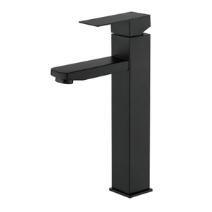 Sly Matte Black Black Griffe Messingbecken Wasserhahn Decked montiertes kaltes heißes Wasserkapsel Badezimmer