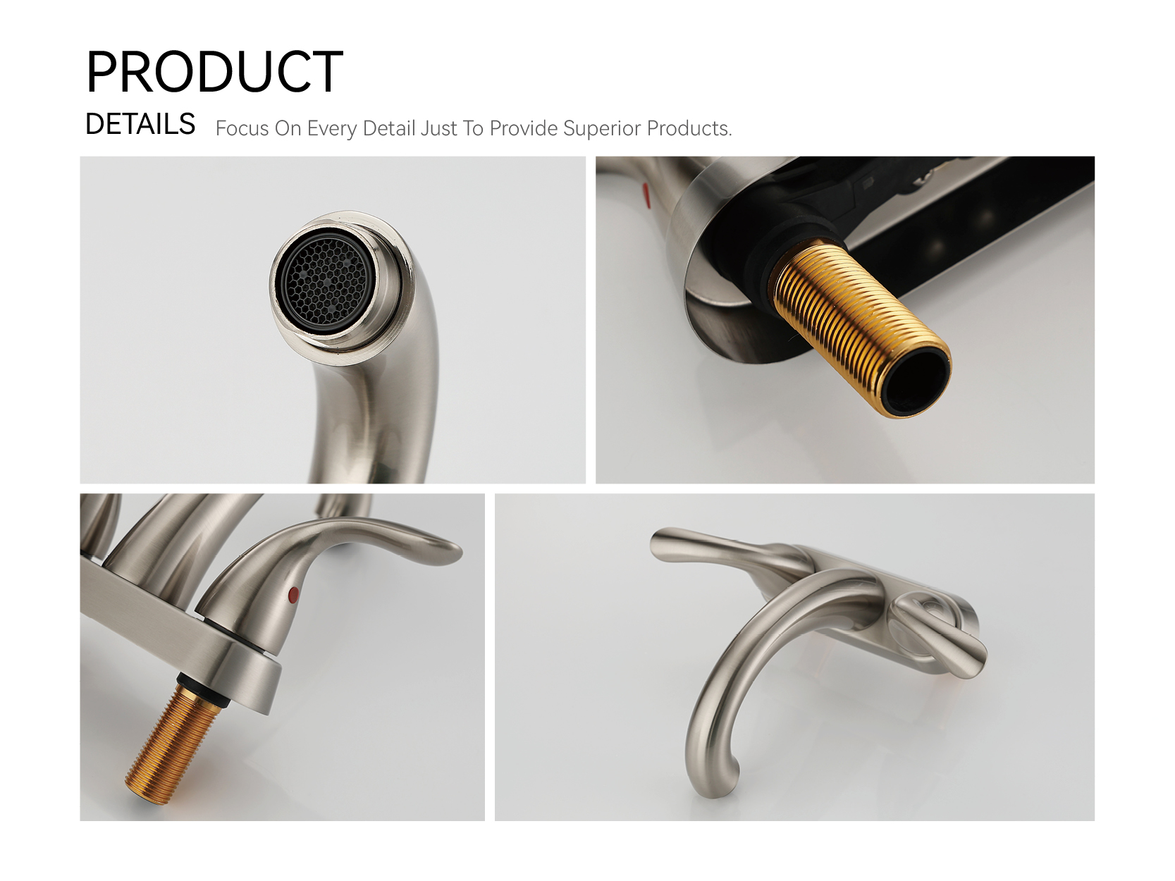 Badarmatur aus geb&uuml;rstetem Nickel