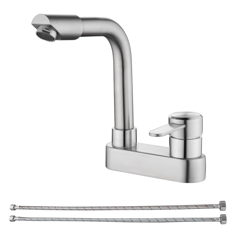 Sly gebürstete Nickel moderne Einsloch -Waschbecken Wasserhahn Badezimmer Waschbecken Wasserbecken Wasserhähne