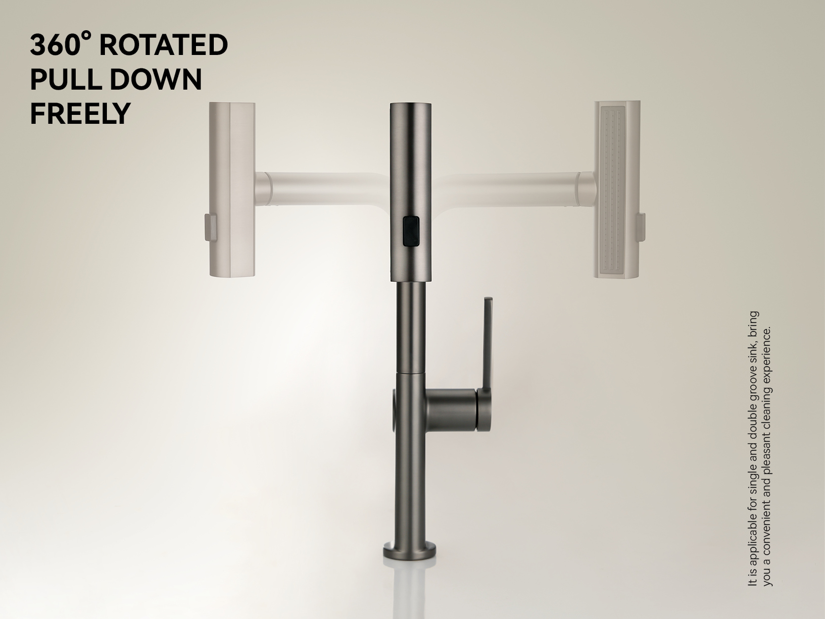 K&uuml;chenarmatur mit herausziehbarer Brause