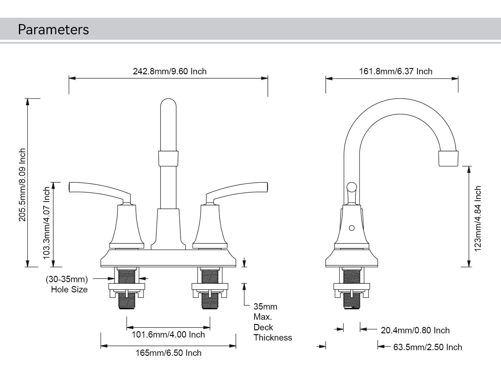 Badezimmer mit einem Wasserhahn