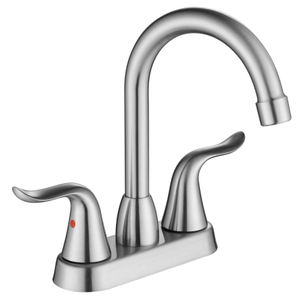 Samliyu Messing gebürstet Nickel Wassersteuerungsbecken Badezimmer Wasserhahn