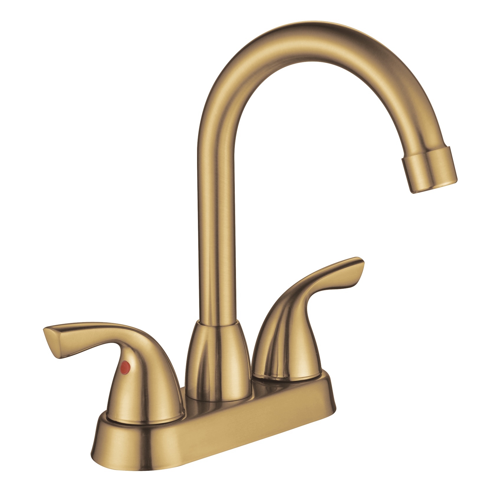 Sly Messing gebürstet Nickel moderner Wandmontage Heißer und kaltes Wassersteuerbecken Wasserhahn