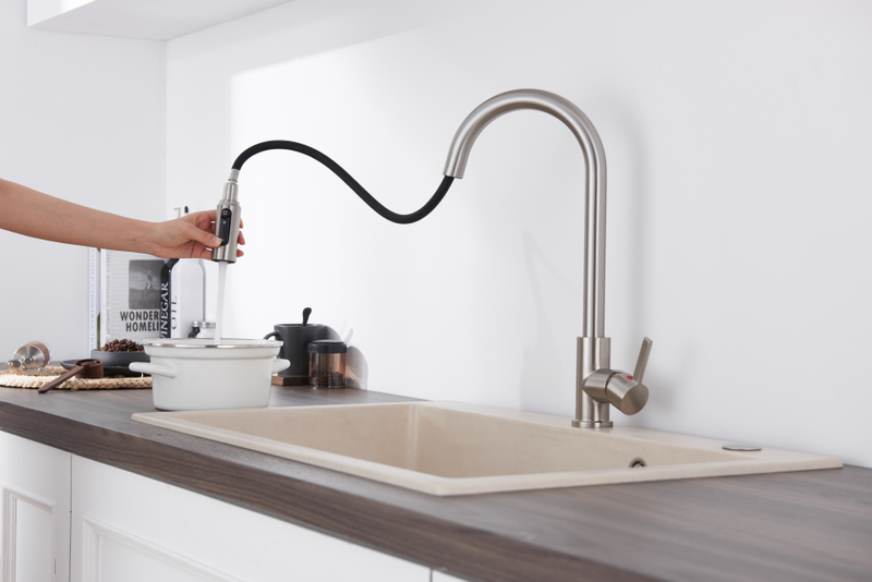 Sly Water Filter 304 gebürstet Nickel Pull Down Küchenarmatur 3 Wege Küchenarmatur